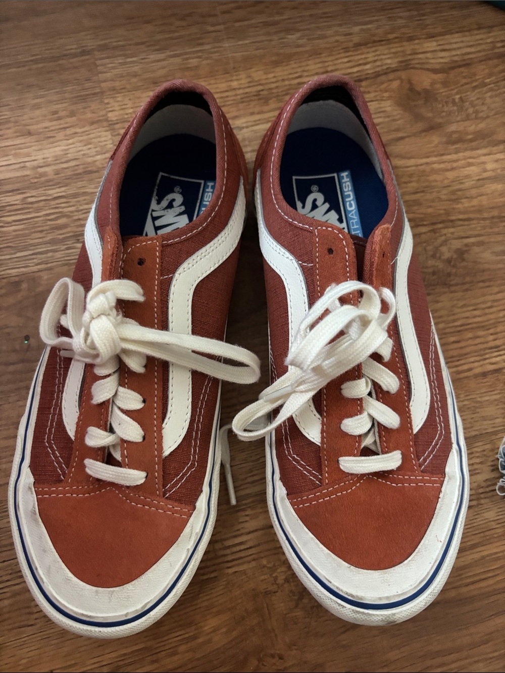 Vans Old Skool Women's Rust and White Skate Sneakers